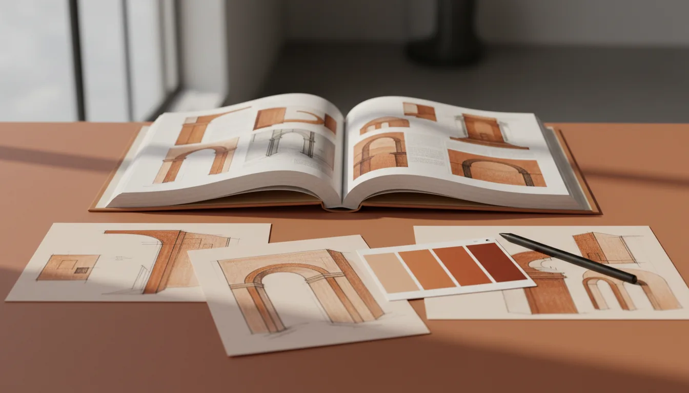 AI interior design glossary visual — definitions and design terms