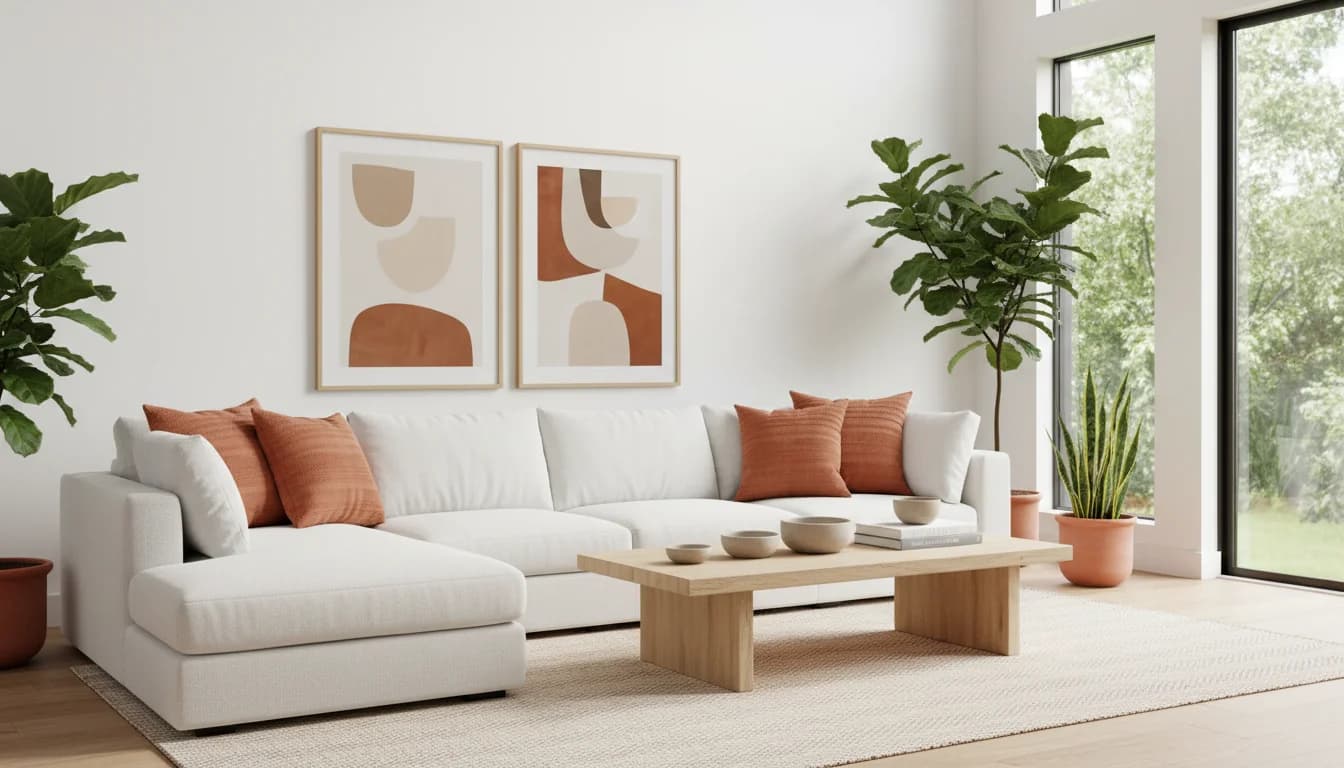 Design del soggiorno con IA – idee di design d'interni moderne firmate DecorAI